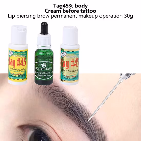 Topical Tattoo Piercing Waxing Tag45 Anesthetic Gel for Microblading Tattooing Numbing