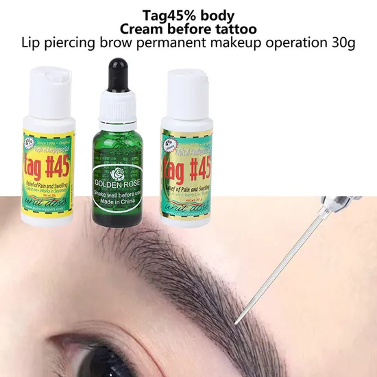 Topical Tattoo Piercing Waxing Tag45 Anesthetic Gel for Microblading Tattooing Numbing