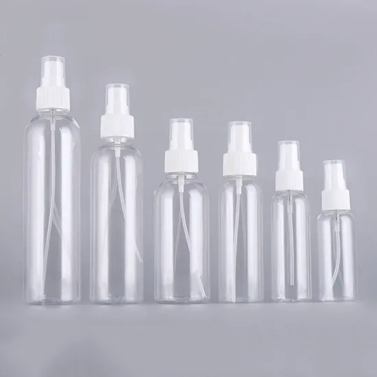 Pet Travel Recycled Cosmetic Fine Mist Spray Clear Essential Oil Plastic Perfume