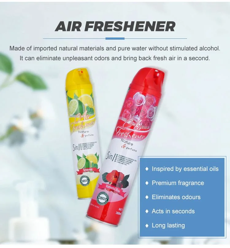 Manufacturer Eco-Friendly Healthy Home Aerosol Spray Air Freshener Spray