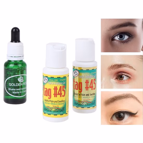 Topical Tattoo Piercing Waxing Tag45 Anesthetic Gel for Microblading Tattooing Numbing